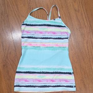 Ivivva Pastel Striped Tank Top
